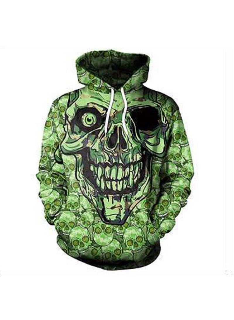 Hip-hop Punk Digital Printed Oversized Hoodie