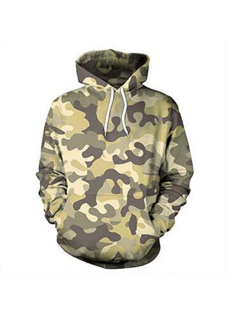 Hip-hop Punk Digital Printed Oversized Hoodie
