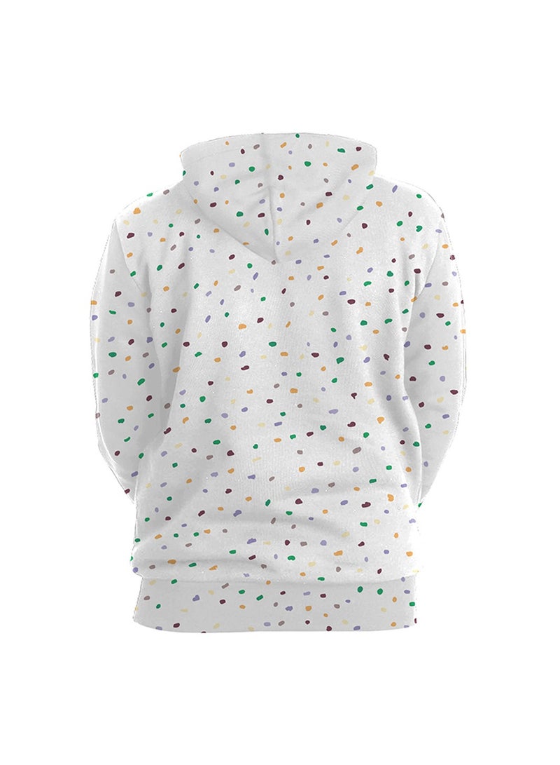 Digital Printed Loose Hooded Sweater