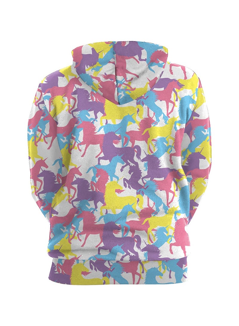 Hip-hop Punk Digital Printed Oversized Hoodie
