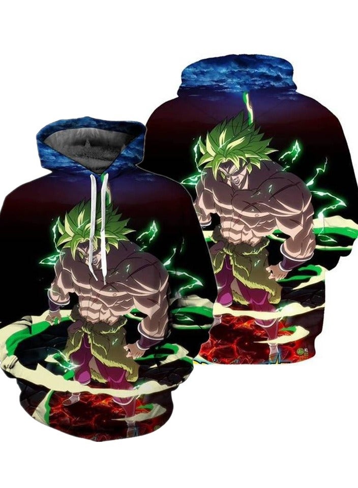 Seven Dragon Ball Wukong 3D Digital Printed Sweater Loose Hooded