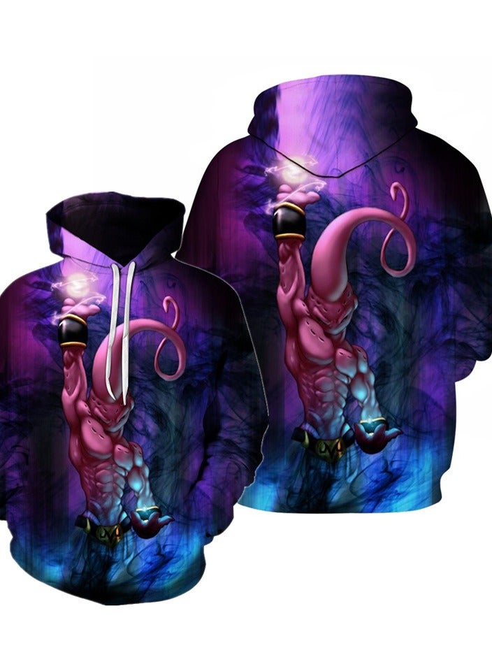 Seven Dragon Ball Wukong 3D Digital Printed Sweater Loose Hooded