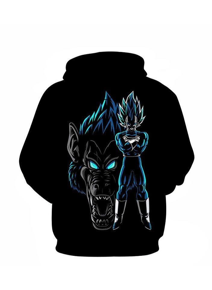 Seven Dragon Ball Wukong 3D Digital Printed Sweater Loose Hooded