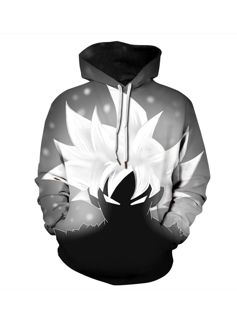 Seven Dragon Ball Wukong 3D Digital Printed Sweater Loose Hooded