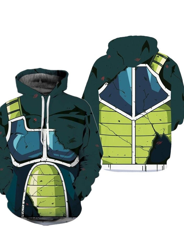 Seven Dragon Ball Wukong 3D Digital Printed Sweater Loose Hooded