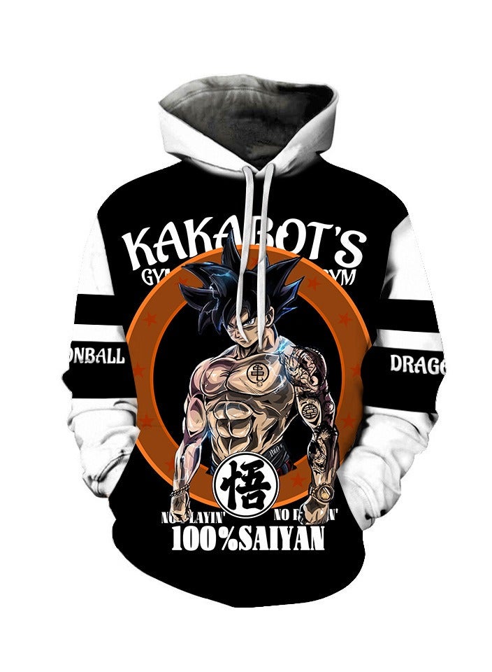 Seven Dragon Ball Wukong 3D Digital Printed Sweater Loose Hooded