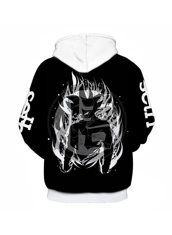 Seven Dragon Ball Wukong 3D Digital Printed Sweater Loose Hooded