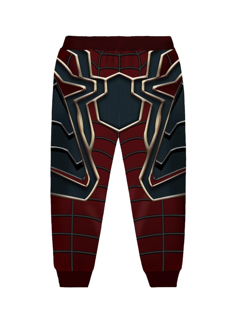 New Spider Series 3D Digital Printed Children's Role Playing Pants