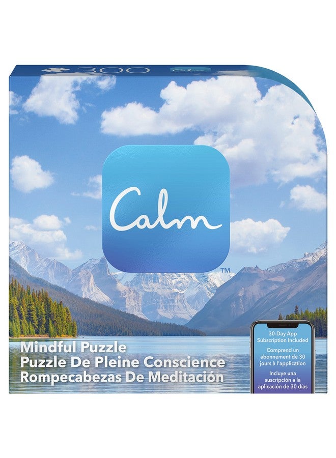 300Piece Calm Jigsaw Puzzle For Relaxation Stress Relief And Mood Elevation For Adults And Kids Ages 8 And Up Jasper Lake
