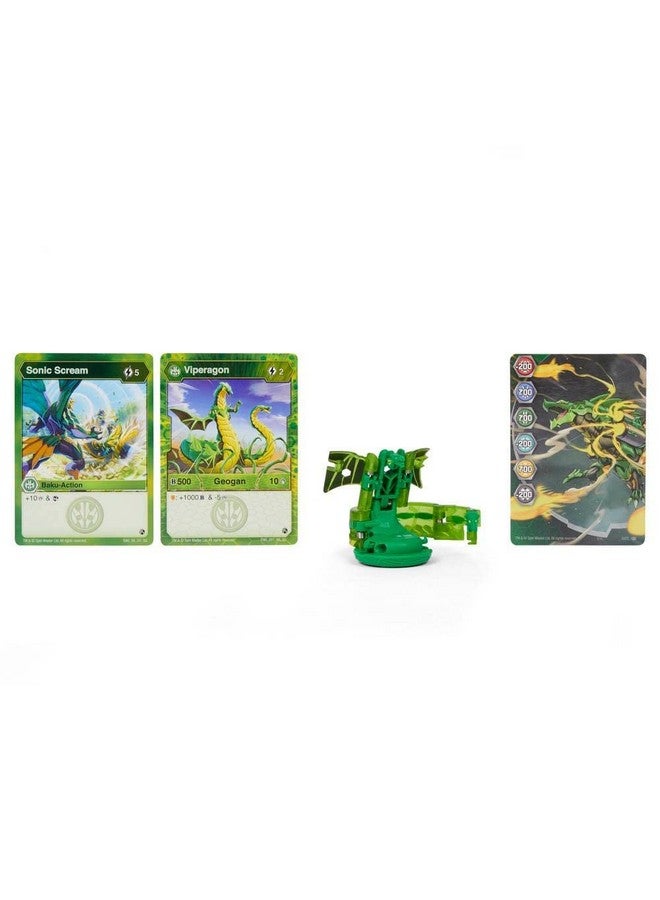 Geogan Viperagon Geogan Rising Collectible Action Figure And Trading Cards Kids Toys For Boys