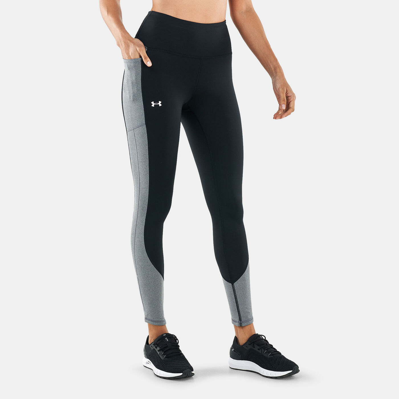 Women's ColdGear® No-Slip Waistband Blocked Ankle Leggings