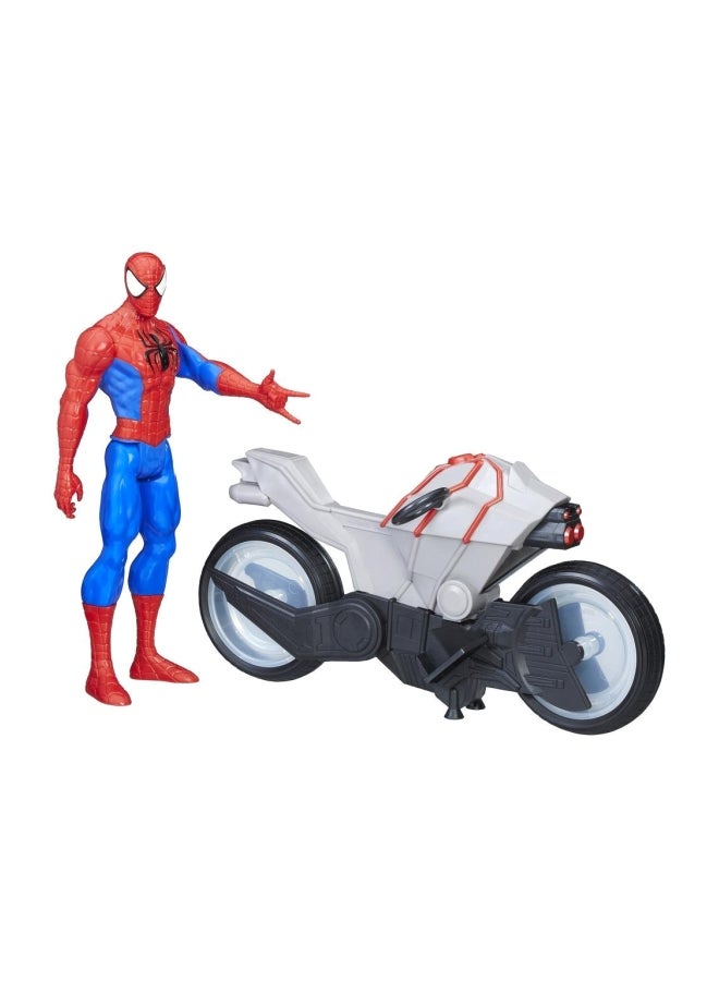 Titan Hero Series Spider-Man Action Figure With Spider Cycle C2981
