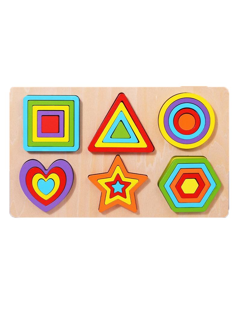 Creative craft geometric shape sorter educational learning toy for kids style Y18