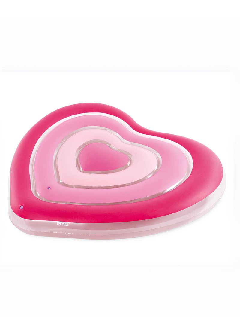 Pink Sweetheart Inflatable Float 155x135x25cm - Heart Shape