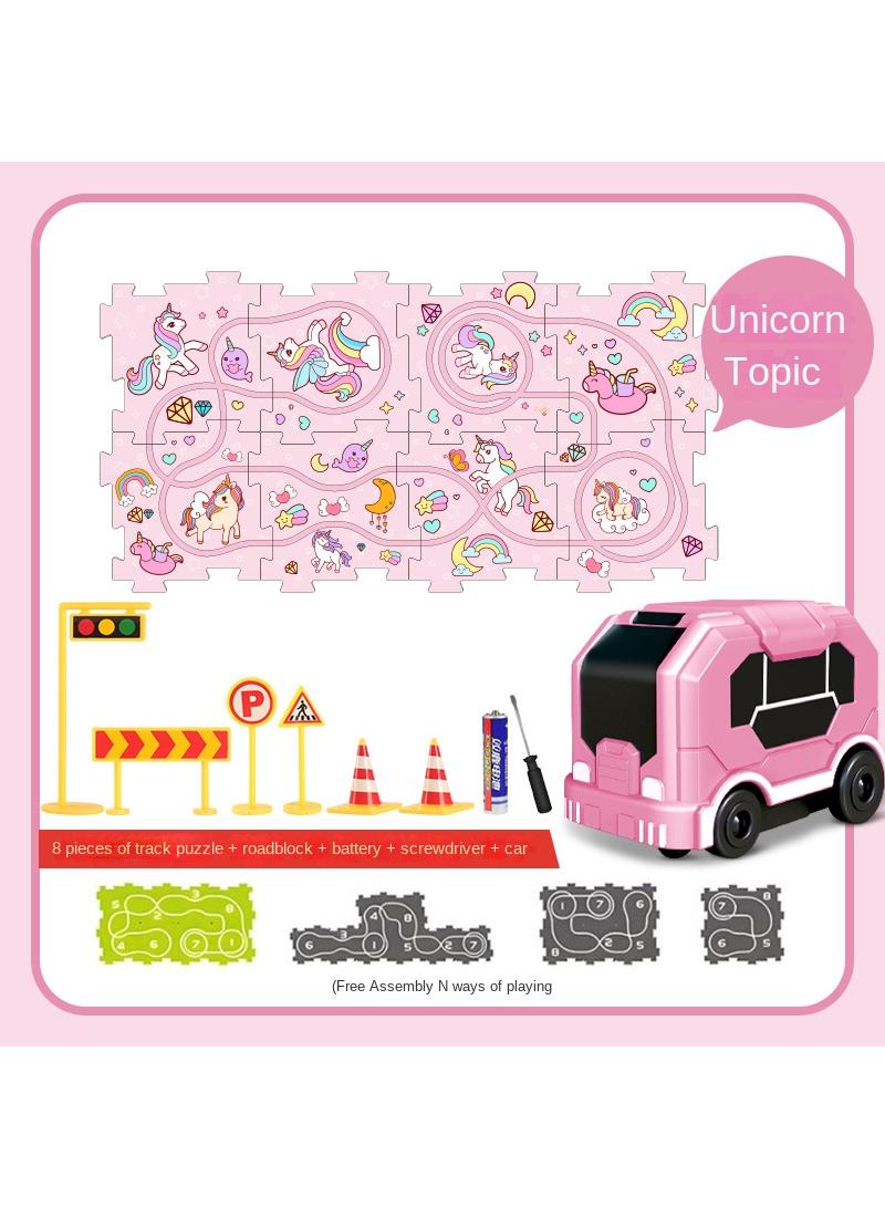 Children's DIY Track Puzzle Car Toy