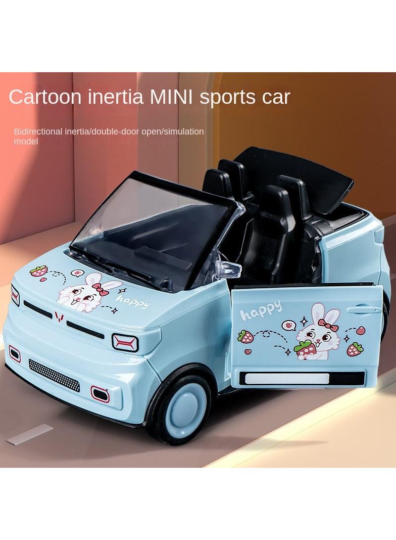 Children's Cartoon Mini Convertible Model Inertial Sports Car Toy