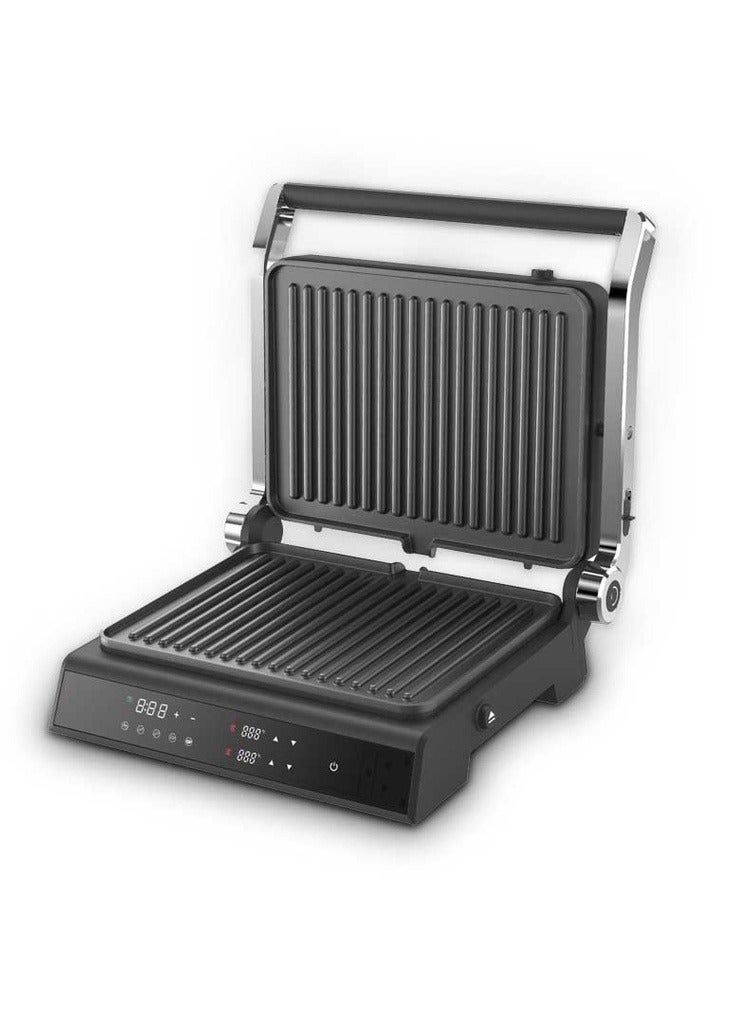Porodo LifeStyle Glasstop Digital Grill with Removable Grill Plate 2000W - Black