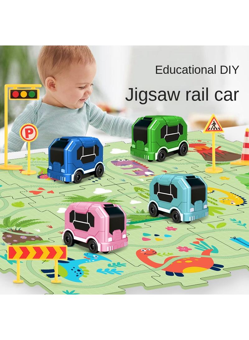 Children's DIY Track Puzzle Car Toy