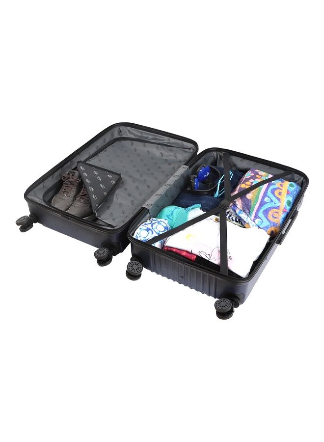 3-Piece ABS Hardshell Luggage Sets (20/24/28 inch), 360° Double Spinner Wheels, TSA Lock System, Cabin Trolley Carryon Travel Luggage Set, Made in Turkey, Travel Suitcase – Navy Blue