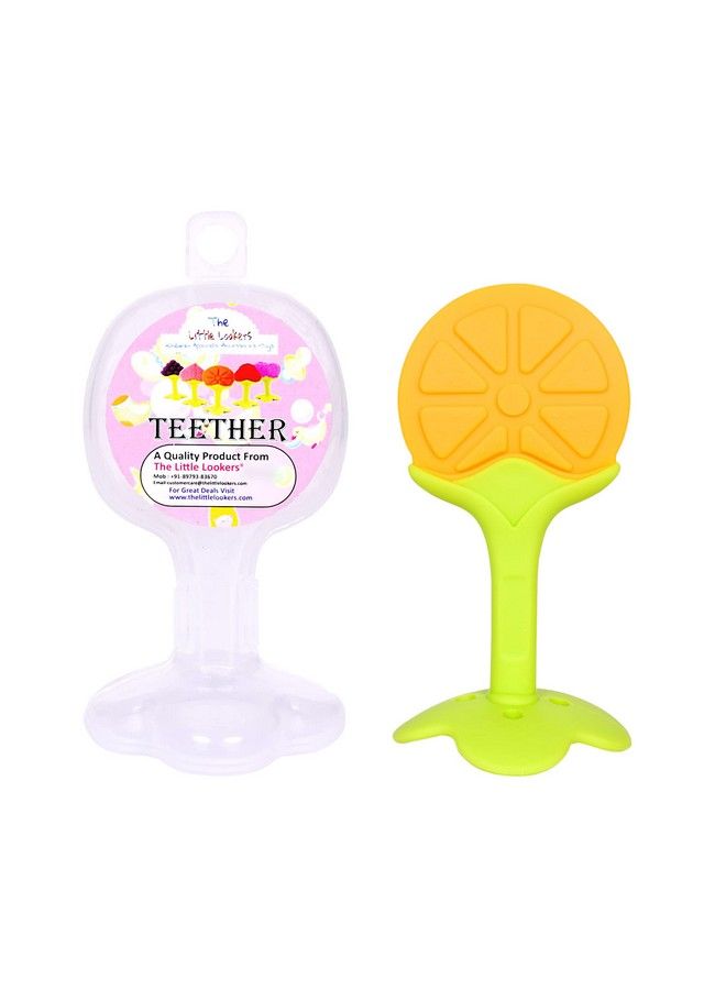 Silicone Fruit Shape Teether For 0 To 12 Months Baby Infants I 100% Bpa Freemulticolor (Combopack Of 3)