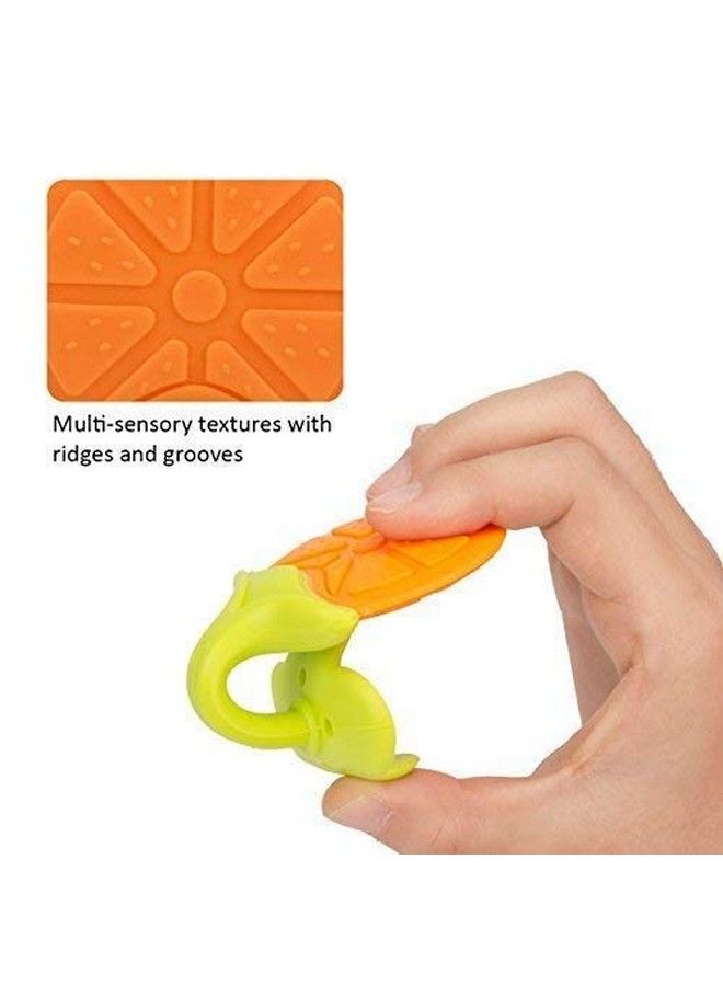 Silicone Fruit Shape Teether For 0 To 12 Months Baby Infants I 100% Bpa Freemulticolor (Combopack Of 3)
