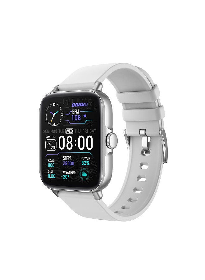 P28 Plus Smart Bracelet Sports Watch 1.69'' TFT Full-touch Screen Silver