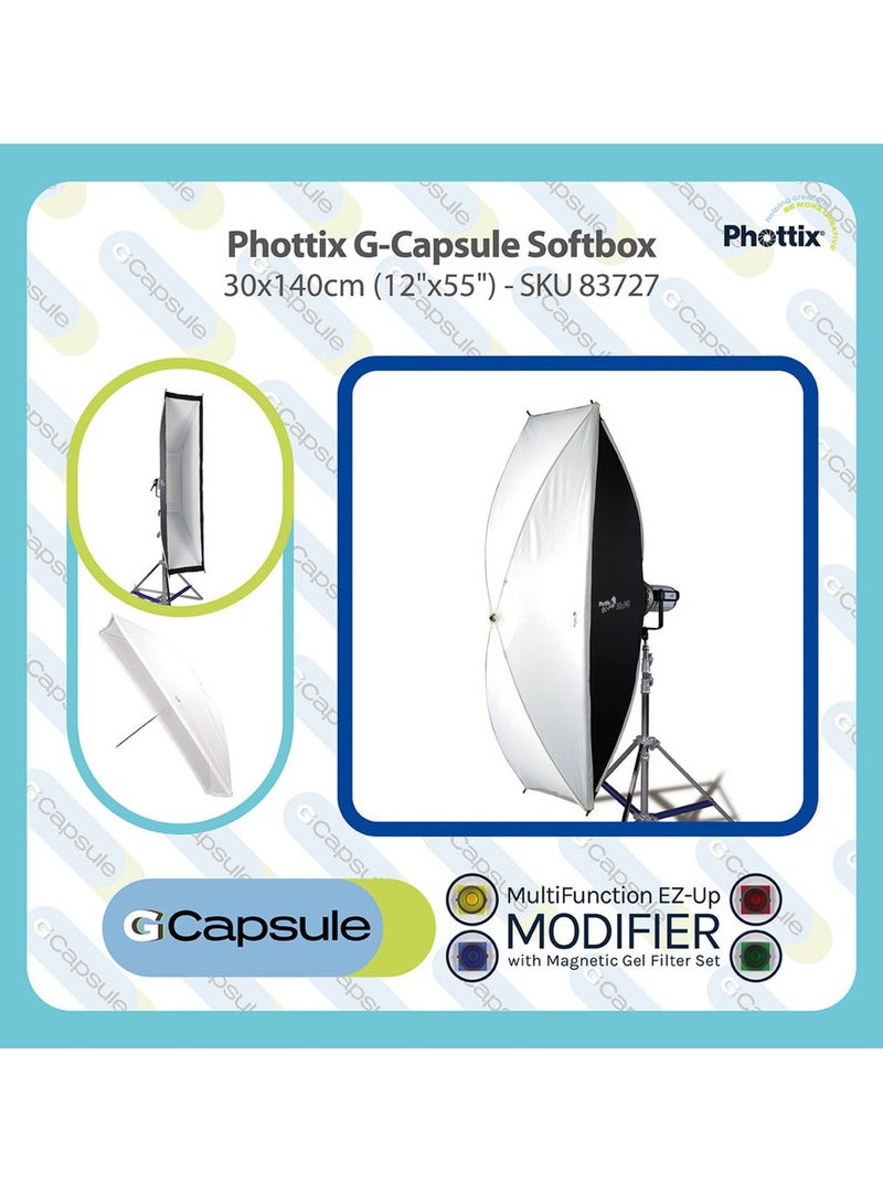 Phottix G-Capsule Softbox 30 cm x 140 cm (12 Inch x 55 Inch)