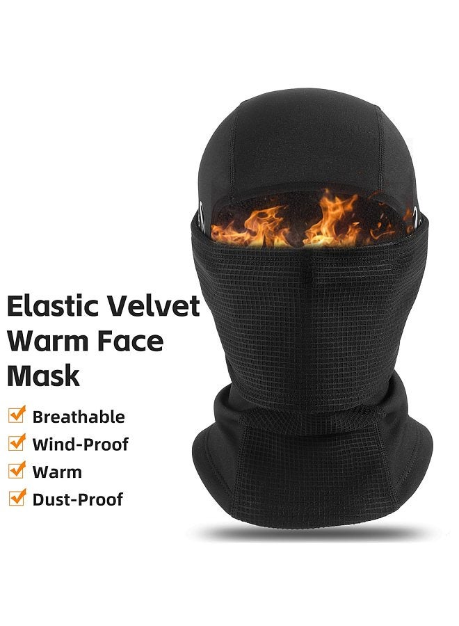 WEST BIKING Windproof Bicycle Facemasks Winter Cycling Lining Caps Breathable Headgear Warm Stretchy Thermal Pullover Hat for Motorcycle Racing Climbing Skiing Fishing