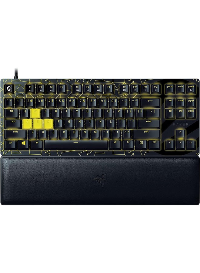Razer Huntsman V2 TKL Tenkeyless Gaming Keyboard ESL Edition, Fast Linear Optical Switches, Detachable TypeC Cable, UV-Coated ABS Keycaps, Wrist Rest - Black