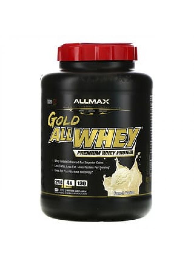 ALLMAX Nutrition AllWhey Gold 100% Whey Protein + Premium Whey Protein Isolate French Vanilla 5 lbs. (2.27 kg)