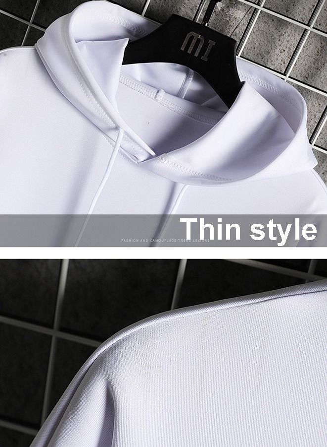 Men's Youth Thin Sweatshirt Korean Style Top Hoodie