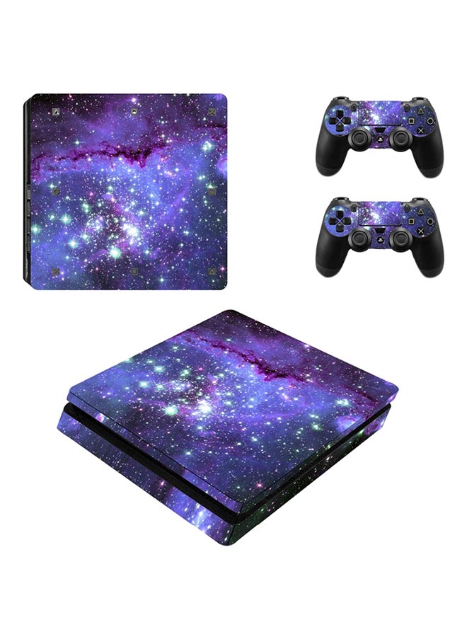 3-Piece Printed Gaming Console And Controller Sticker Set For PlayStation 4