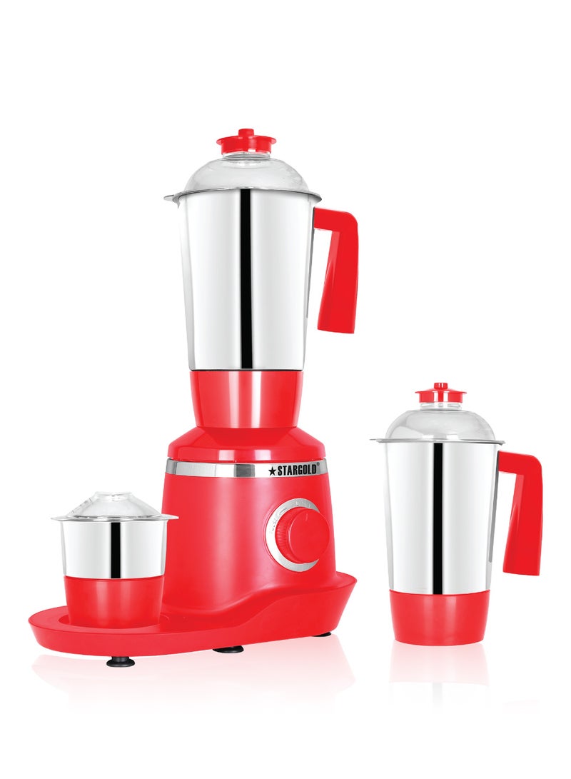 3 in 1 Mixer Grinder With Stainless Steel Powerful Copper Motor 800W