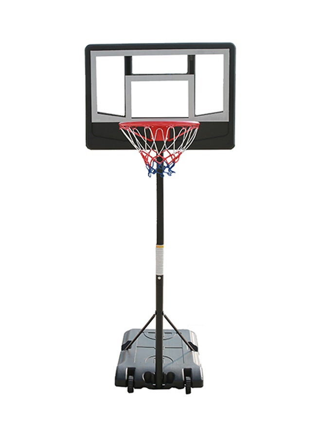 Youth Adults Portable Basketball Hoop Height Adjustable Basketball Stand Backboard System 85x74x160cm