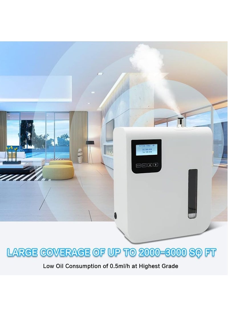 Bluetooth & WiFi Smart Atomizing Essential Oil Diffuser w/Cold-Air Diffusion Technology, Essential Oil Aromatherapy Diffuser for Home, Office, 300 ml