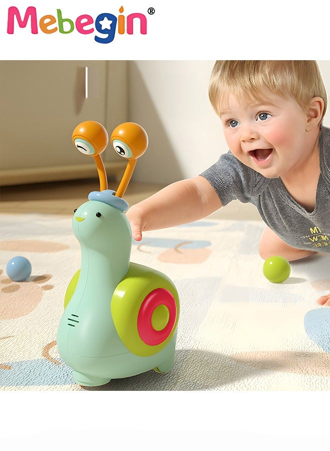 Baby Musical Crawling Toys, Baby Interactive Crawling Toy with Music Lights, Early Learning Educational Dancing Toys Gifts for Home, School, for Kids Boys Girls Age 3+