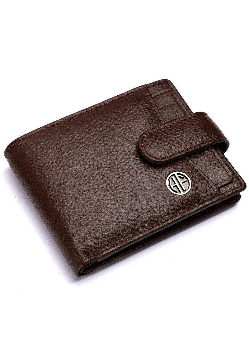 Leather Wallet for Men, Brushwood