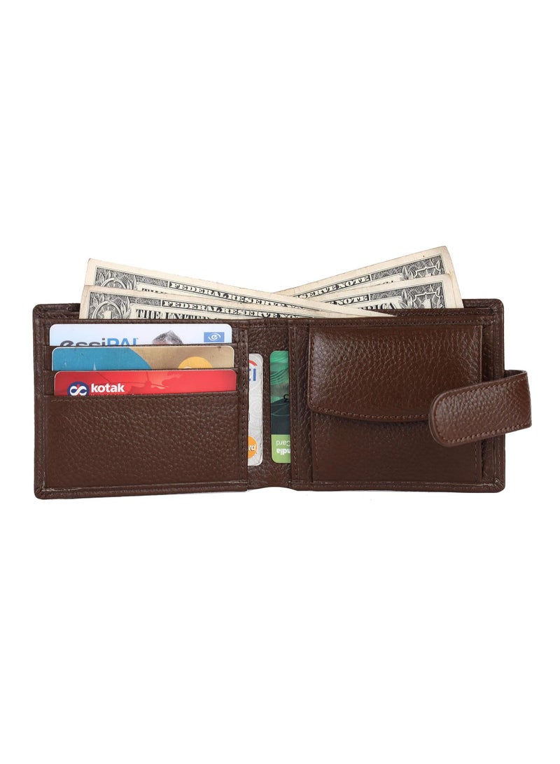 Leather Wallet for Men, Brushwood