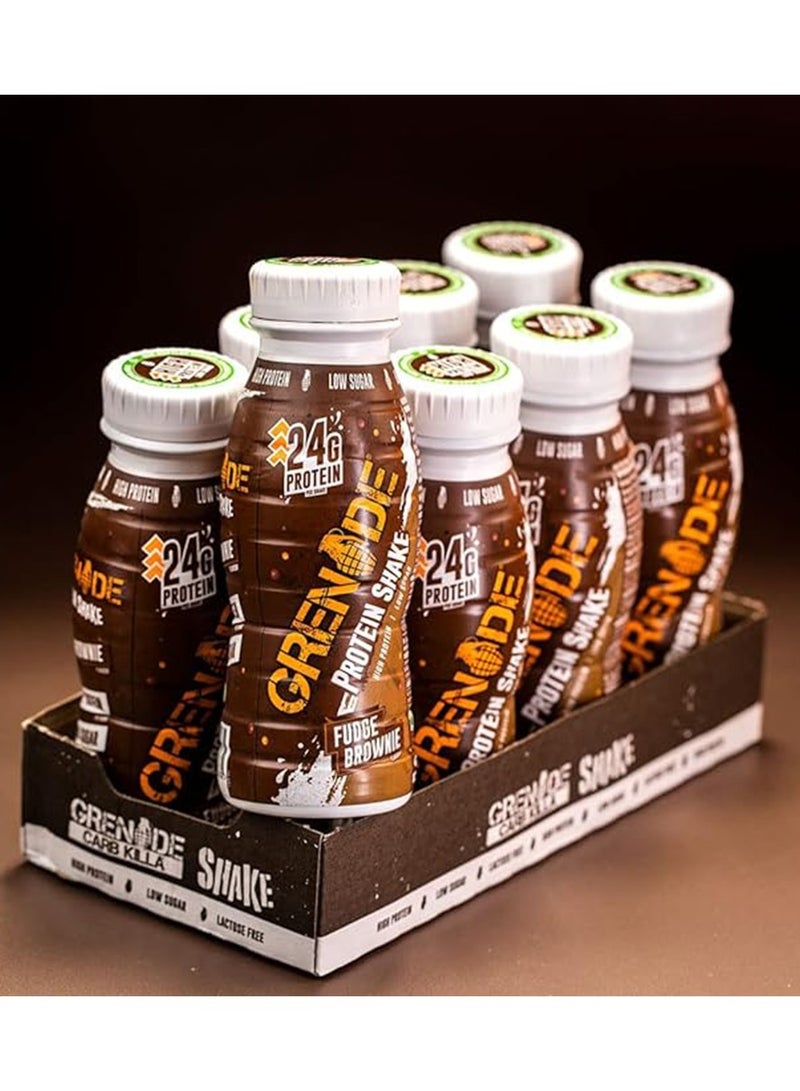 Grenade Protein Shake 24g Protein Fudge Brownie 8×330ml