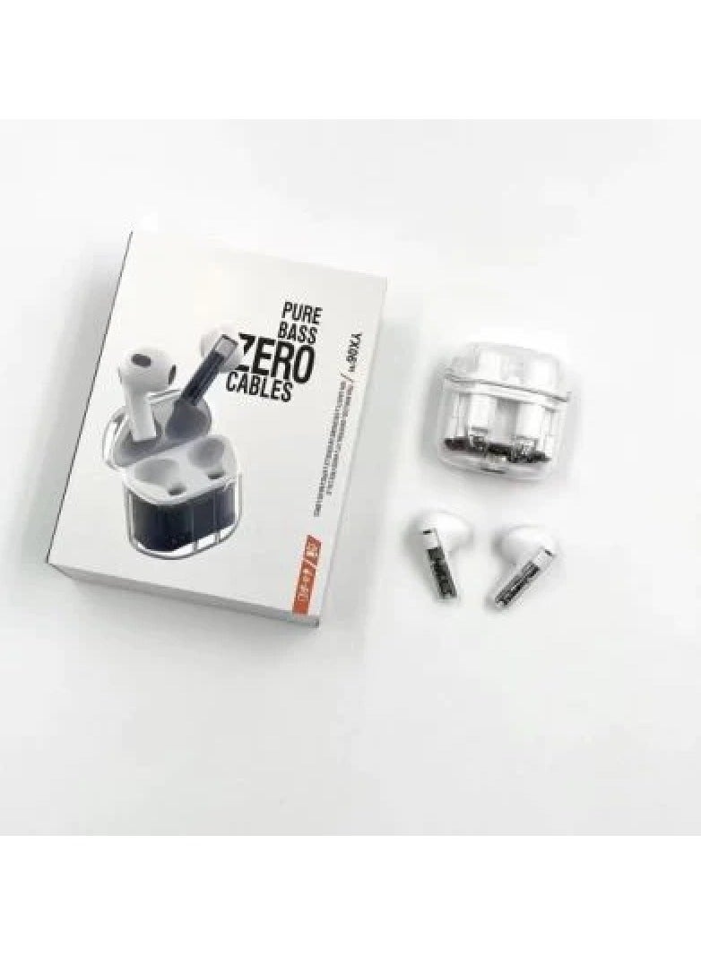 Yx06 Pure Bass Ture Wireless Bluetooth Earbuds Earphones With Transparent Design