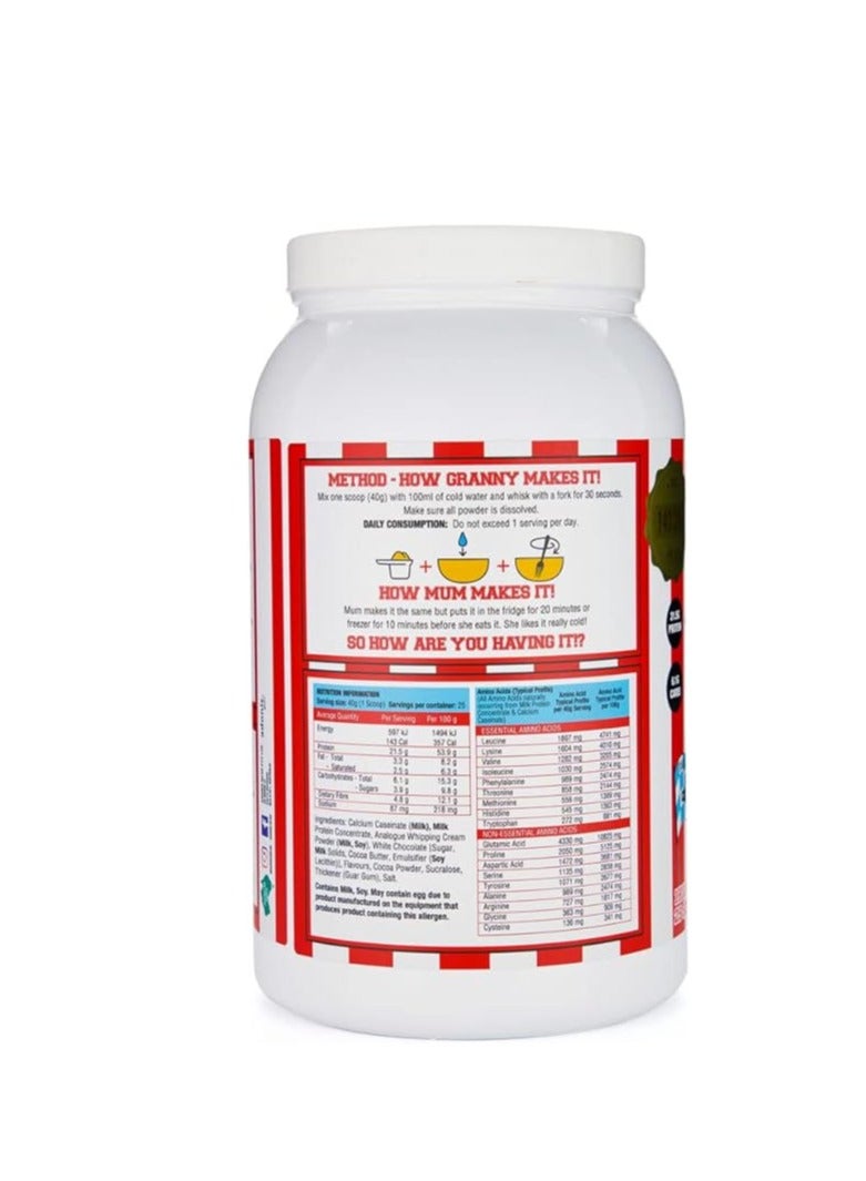 Cookie Dough, High Protein Snack And Increase Muscle Mass And Strength Double Chocolate Hazelnut 1kg