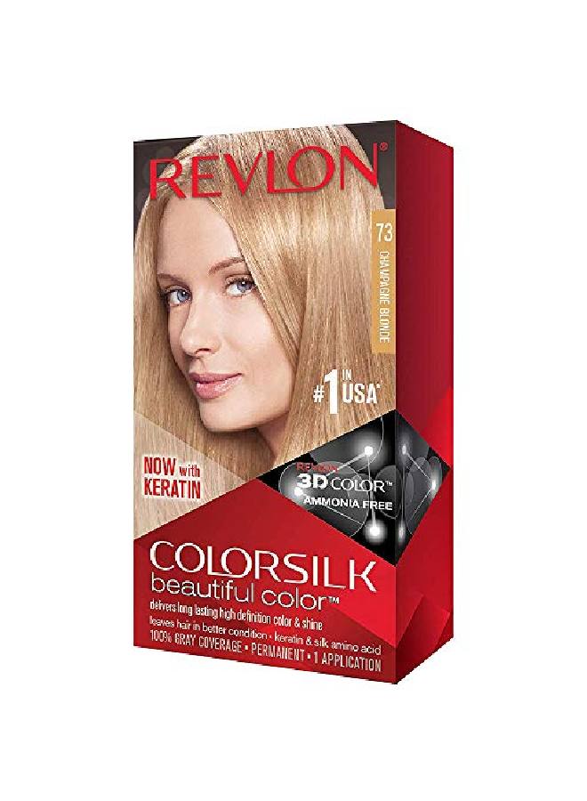 Colorsilk Beautiful Color 73 Champagne Blonde 1 Application Hair Color For Unisex