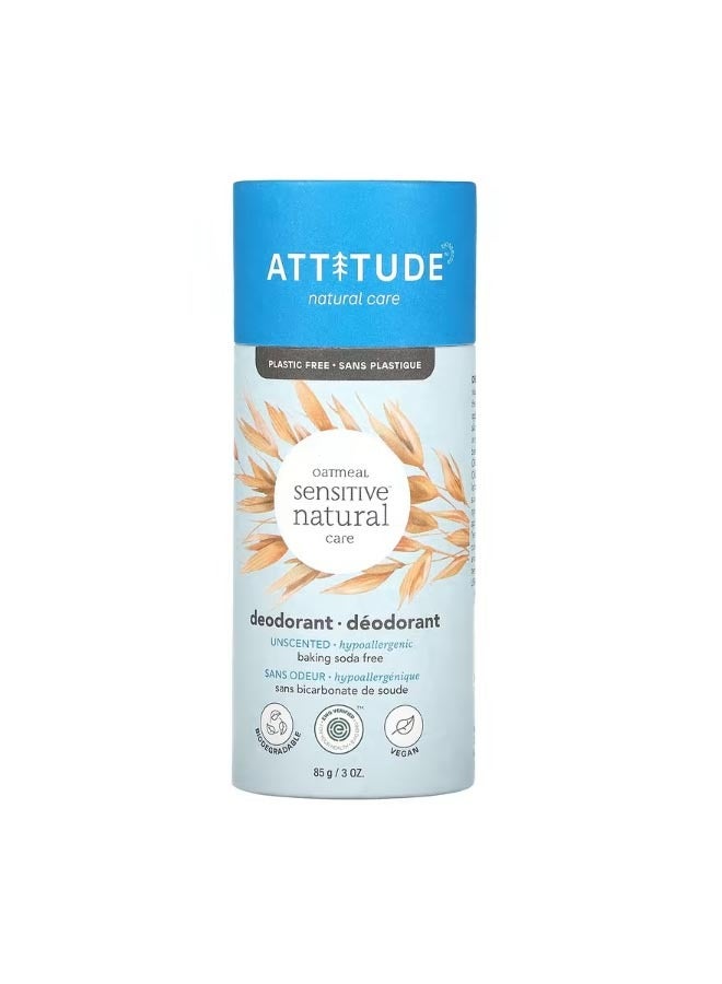 Oatmeal Sensitive Natural Care Deodorant Unscented 3 oz 85 g