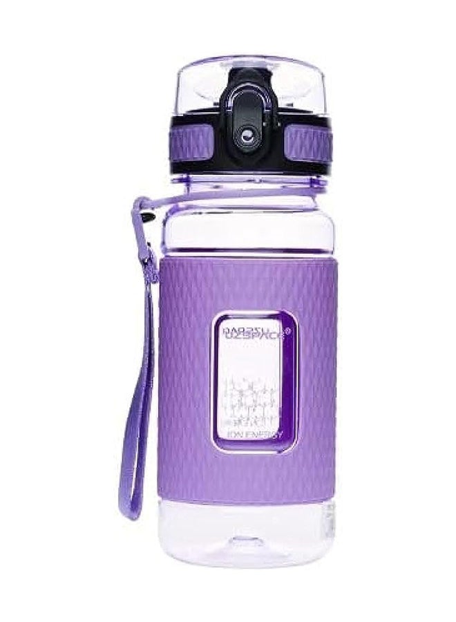 Uzspace 5043 Tritan Plastic Water Bottle, 370 ml Capacity, Purple