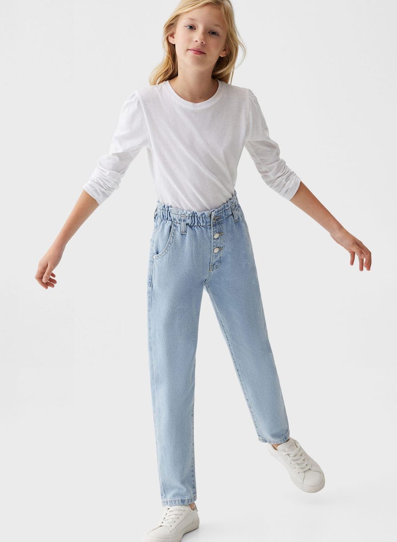 Youth Essential Paperbag Jeans