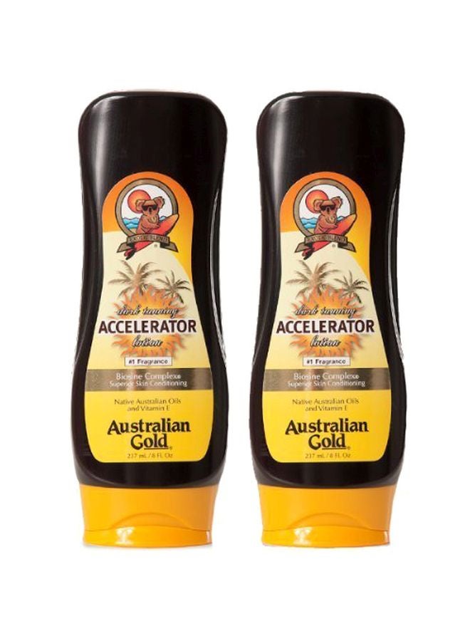 Pack Of 2 Dark Tanning Accelerator Lotion 237ml