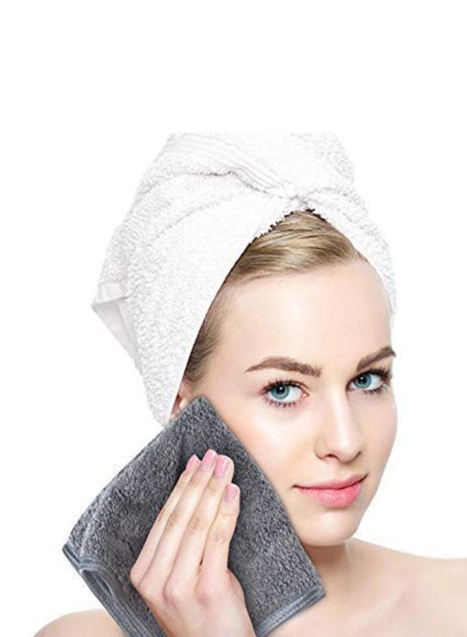 Pack Of 3 Microfiber Face Cloth Grey 12 x 12inch