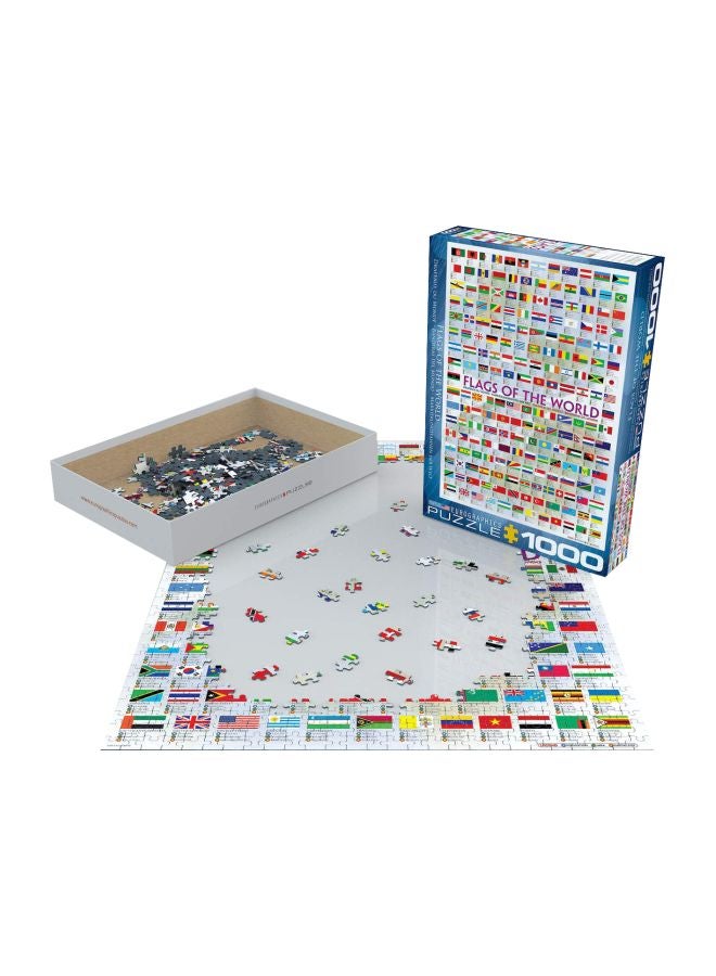 1000-Piece Flags Of The World Jigsaw Puzzle 6000-0128