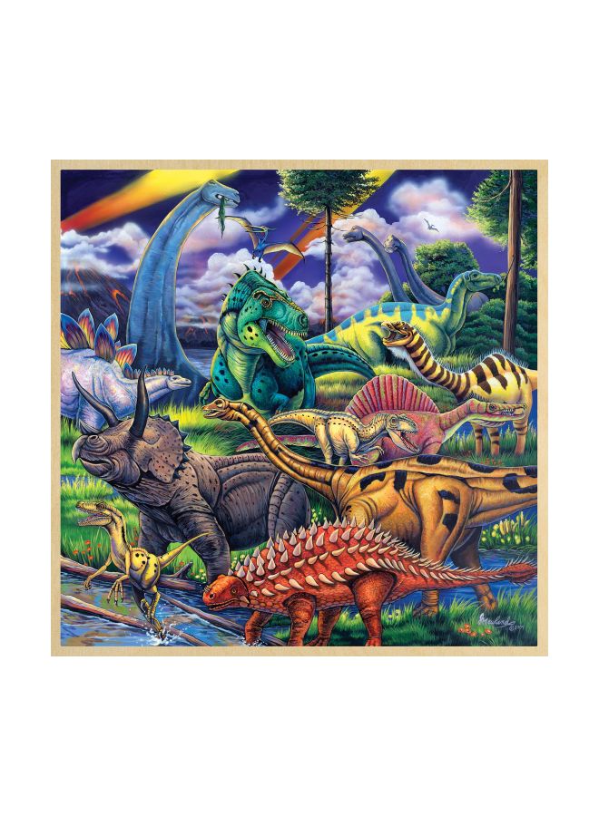 48-Piece Dinosaur Friends Wooden Puzzle 11017