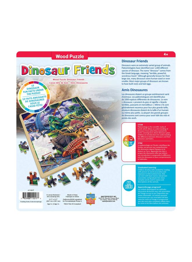 48-Piece Dinosaur Friends Wooden Puzzle 11017